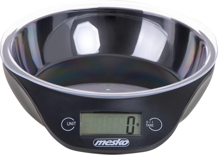 Ψηφιακή ζυγαριά κουζίνας με μπολ 5 kg – μαύρη