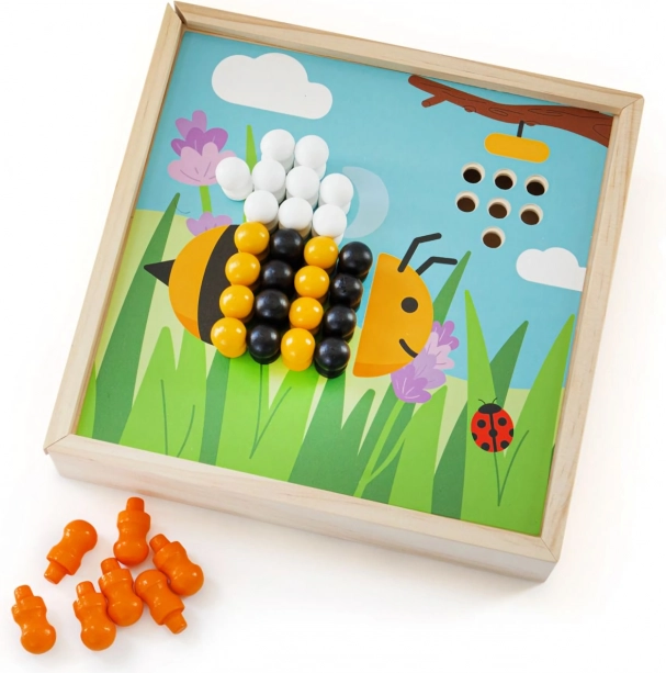 Ξύλινο μωσαϊκό Bigjigs Toys Κηπάκι