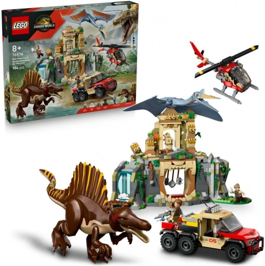 LEGO® Jurassic World 76976 Εναέρια αποστολή με Σπινόσαυρο και Κουετζαλκοάτλο