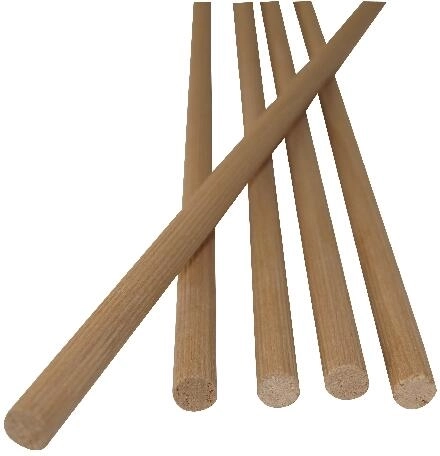 Ραβδωτή ξύλινη καβίλια 12 mm FSC (5 τεμ. = 4 τρέχοντα μέτρα)