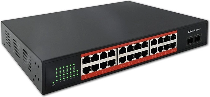 Gigabit switch δικτύου 24× RJ45 και 2× SFP 1 Gb/s