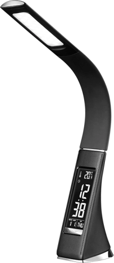 Solight LED επιτραπέζιο φωτιστικό με οθόνη 6 W 4100 K μαύρο