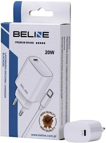 Φορτιστής πρίζας 20W USB‑C + καλώδιο USB‑C – Λευκό