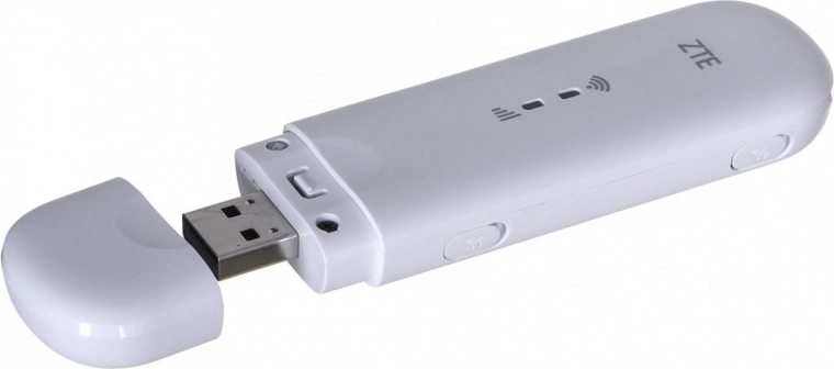 Συμπαγές 4G LTE USB modem ZTE με Wi‑Fi hotspot