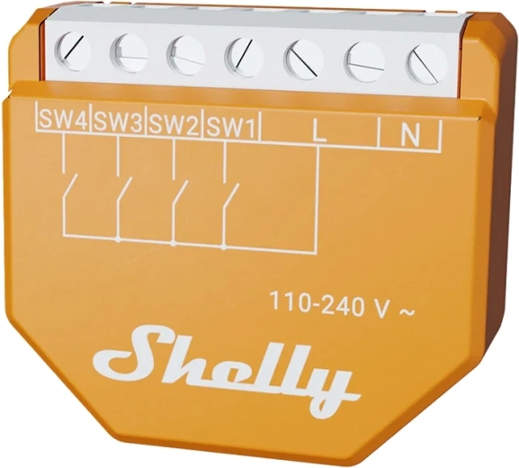 Shelly wave i4 lr έξυπνη μονάδα εισόδου Z-Wave