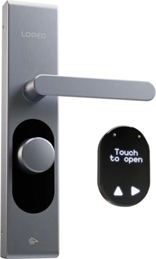 Έξυπνη κλειδαριά πόρτας Loqed Touch (ασημί) με Wi‑Fi και Bluetooth