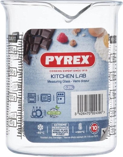 Γυάλινη μεζούρα PYREX 0,25 l
