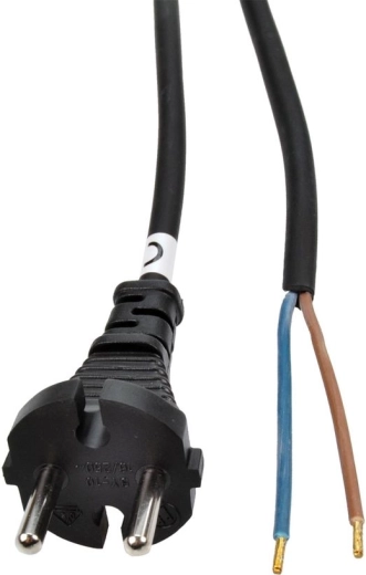 Solight εύκαμπτο λαστιχένιο καλώδιο μαύρο 5 m 2×1 mm²