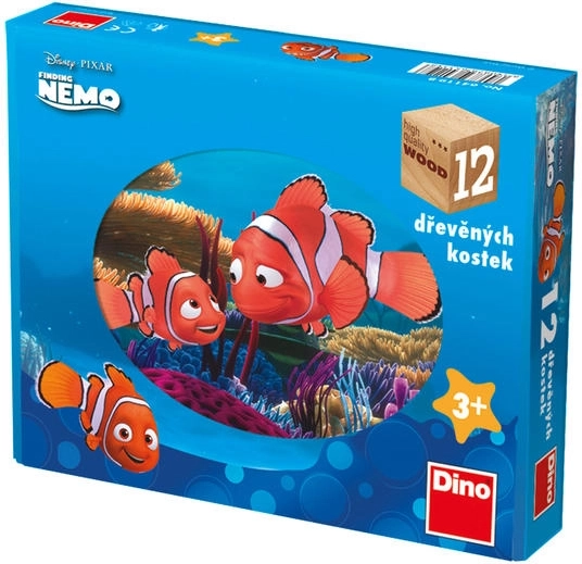 Dino ξύλινοι κύβοι Nemo 12 τεμ.