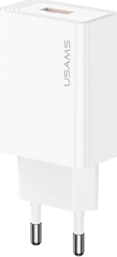 USAMS T69 φορτιστής πρίζας USB-A 10,5 W 2,1 A λευκός