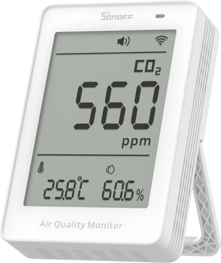 Sonoff AirGuard CO2 – Μετρητής ποιότητας αέρα Wi‑Fi με LCD