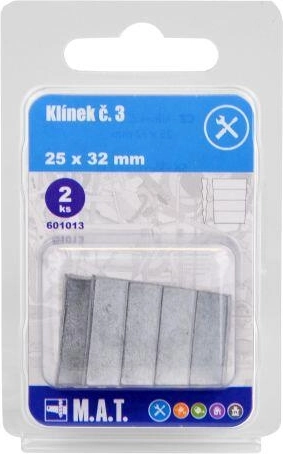 Ξύλινη σφήνα για τσεκούρι αρ. 3, 25 × 32 mm (2 τεμ.)