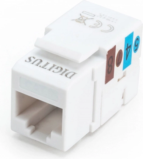 Μονάδα keystone RJ45 CAT6 UTP με τερματισμό LSA, λευκή