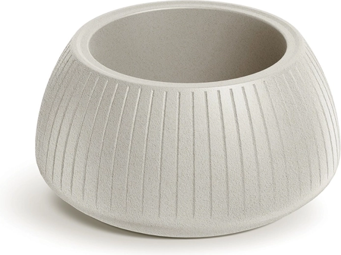 Γλάστρα Coro Bowl 40 cm σε αμμώδες χρώμα