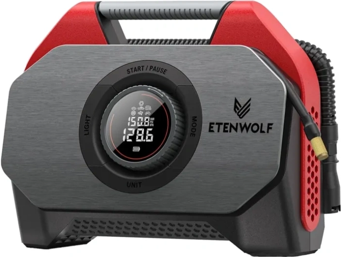 Ασύρματος αεροσυμπιεστής αυτοκινήτου Etenwolf S6 SE 11,03 bar κόκκινος
