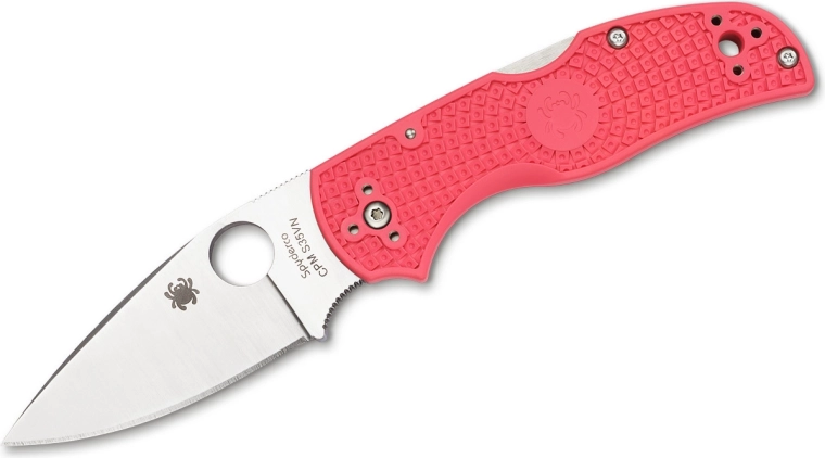Spyderco Native 5 ροζ πτυσσόμενο μαχαίρι τσέπης 7,5 cm FRN, σατινέ
