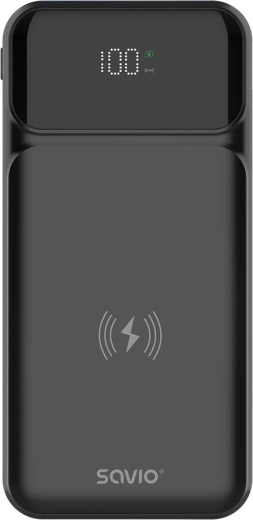 Ασύρματο power bank Savio 10.000 mAh με Qi και 20 W