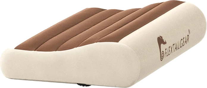 Flextail Zero pillow ελαφρύ και συμπαγές φουσκωτό ταξιδιωτικό μαξιλάρι καφέ