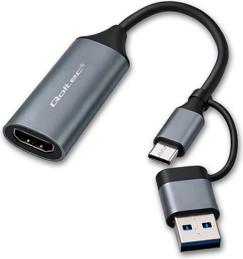 Προσαρμογέας USB‑C/USB‑A σε HDMI 4K 30 Hz από αλουμίνιο