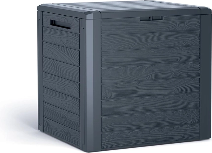 Κουτί αποθήκευσης κήπου 140 l ανθρακί WOODEBOX