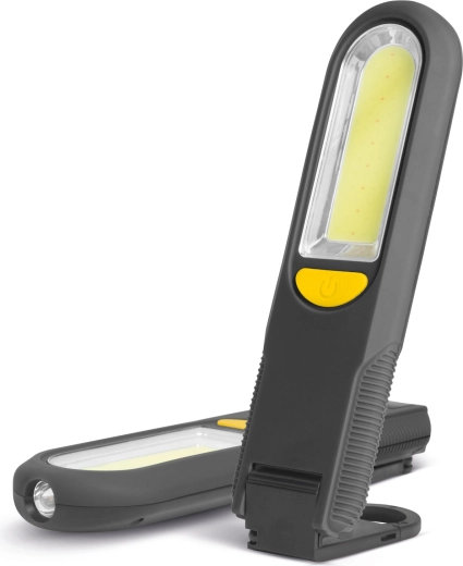 Μαγνητικό φωτιστικό εργασίας COB και SMD LED με άγκιστρο και προειδοποιητικό φως
