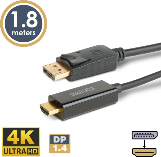 Καλώδιο DisplayPort σε HDMI 4K 1,8 m