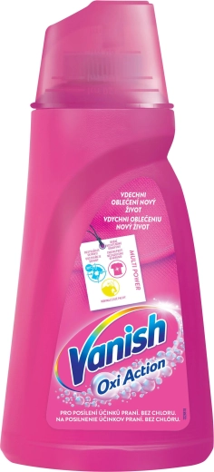 Vanish Oxi Action υγρό αφαιρετικό λεκέδων για χρωματιστά ρούχα 1 l