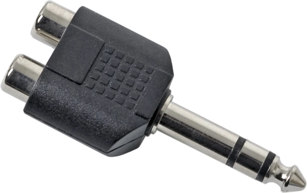 Y αντάπτορας 2× RCA θηλυκό σε βύσμα Jack 6,3 mm