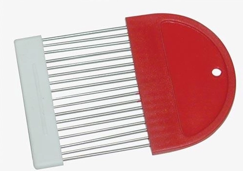 Συγκρατητήρας για κόψιμο κρεμμυδιού 11 × 7,5 cm, πλαστικό και μέταλλο