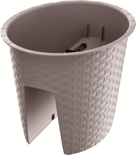 Ζαρντινιέρα για κάγκελο Ratolla Oval 29,8 cm mocca