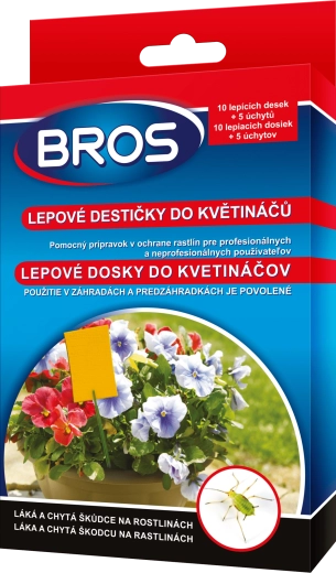 BROS κολλητικές παγίδες για γλάστρες 10 τεμ.