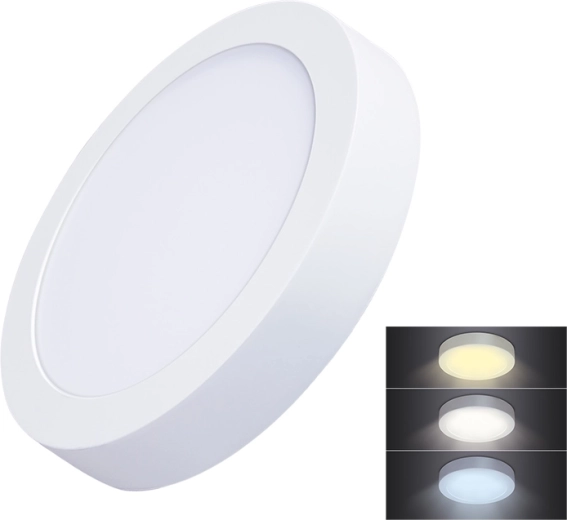 Solight LED μίνι πάνελ CCT επιφανειακής τοποθέτησης στρογγυλό 18 W