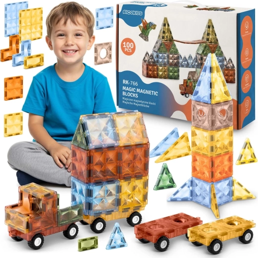 Μαγνητικό σετ κατασκευών Ricokids XXL 100 τεμαχίων