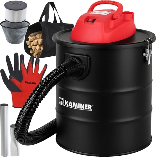 KAMINER Ασύρματη; Ηλεκτρική σκούπα στάχτης χωρίς σακούλα 15 λίτρων με λειτουργία φυσητήρα