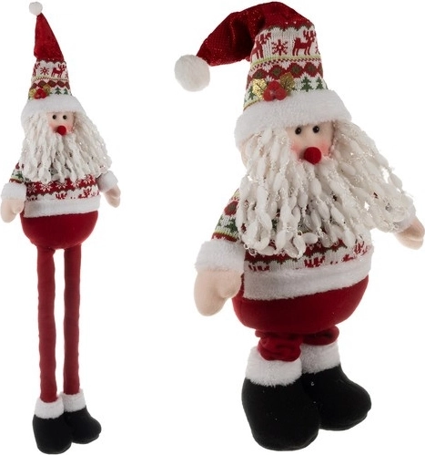 Τηλεσκοπικός χριστουγεννιάτικος νάνος Santa Ruhhy 95 cm - 1 τεμάχιο