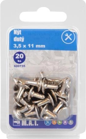 Κοίλος πριτσίνι 3,5 × 11 mm (20 τεμ.)