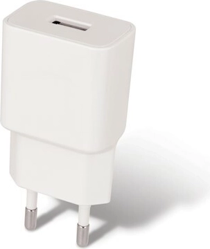 Φορτιστής πρίζας MAXLIFE USB 2.1A Fast Charge, λευκός