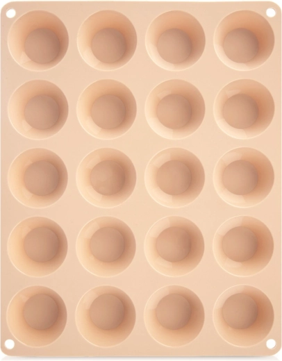 Φόρμα σιλικόνης για mini muffins 29 × 23,5 × 2 cm, μπεζ