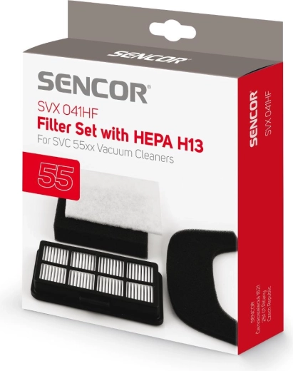 Σετ φίλτρων Sencor για ηλεκτρικές σκούπες SVC 55x