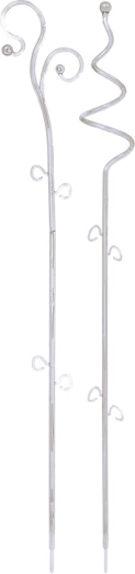 Στήριγμα για ορχιδέες Decor, λευκό διάφανο, 58,5 cm