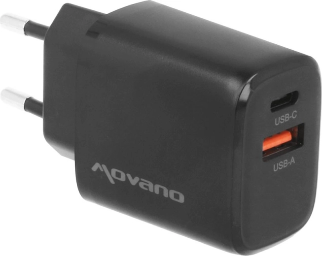 Δύο θύρες: USB‑C PD + USB‑A