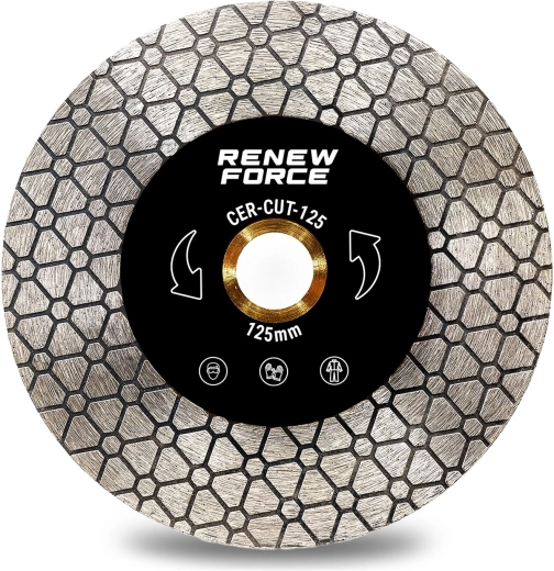 Διαμαντόδισκος RENEW FORCE 125 mm για κοπή και λείανση πλακιδίων
