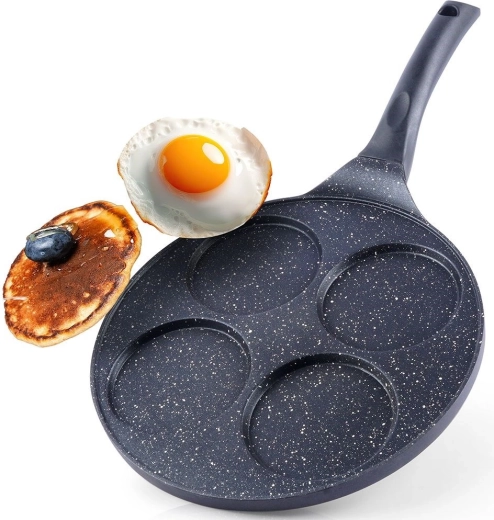 Γρανιτένιο τηγάνι για αυγά και pancakes με 4 φόρμες 27 cm