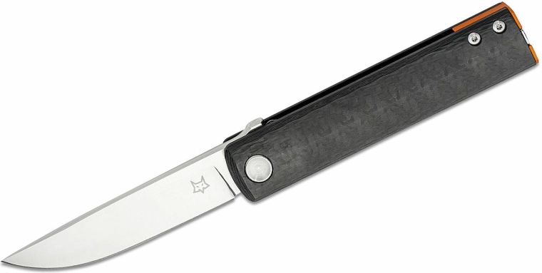 Fox Knives FX-543 CFO Chnops πτυσσόμενο μαχαίρι τσέπης 7,5 cm, μαύρο/πορτοκαλί, ανθρακονήματα