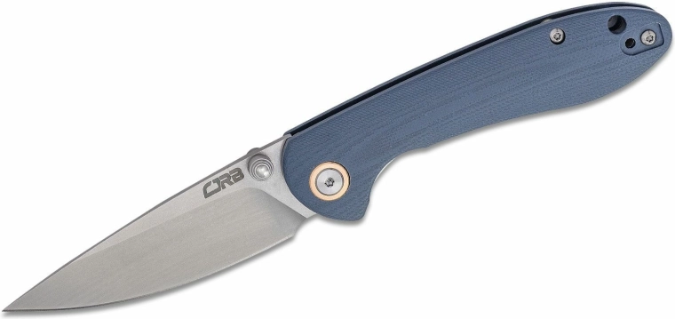 Πτυσσόμενο μαχαίρι τσέπης CJRB Feldspar Small, 7,6 cm, stonewash, γκρι, G10