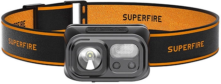 Φακός κεφαλής Superfire HL23-S, 350 lm, USB-C