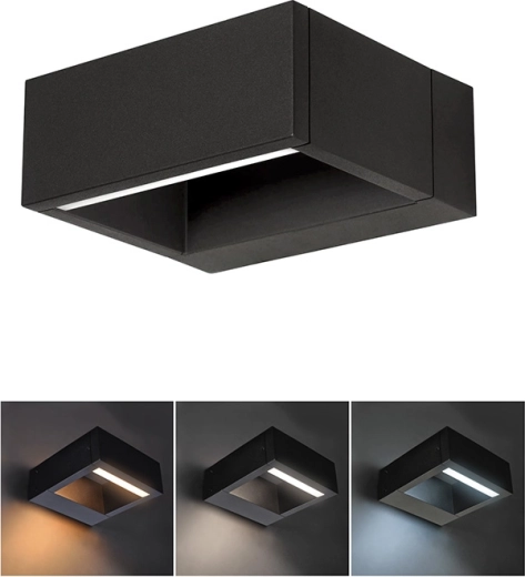 Solight LED εξωτερικό επιτοίχιο φωτιστικό Ragusa 7 W, 450 lm, 3 CCT
