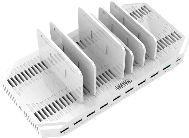 Βάση φόρτισης με 10 θύρες USB και QC3.0