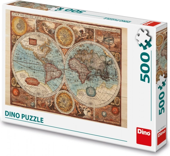 Dino Puzzle αρχαίος χάρτης του κόσμου - 500 κομμάτια