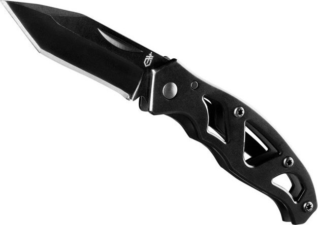 Πτυσσόμενο μαχαίρι τσέπης Gerber Paraframe Mini Black 5,6 cm – ολόμαυρο, ολομεταλλικό